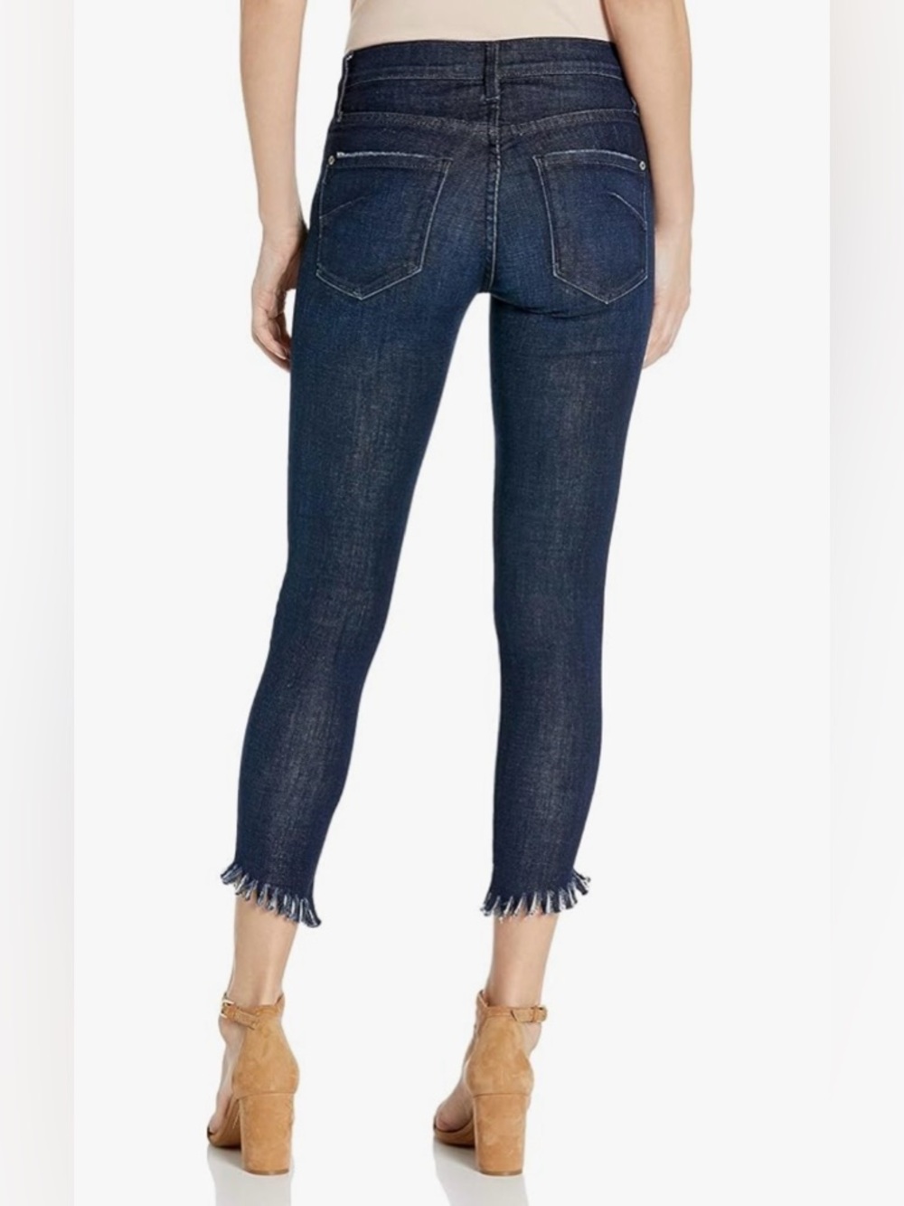 James Jeans Twiggy Drifter Cropped Frayed-Hem Skinny Jeans Sz29 NWT - Picture 2 of 10